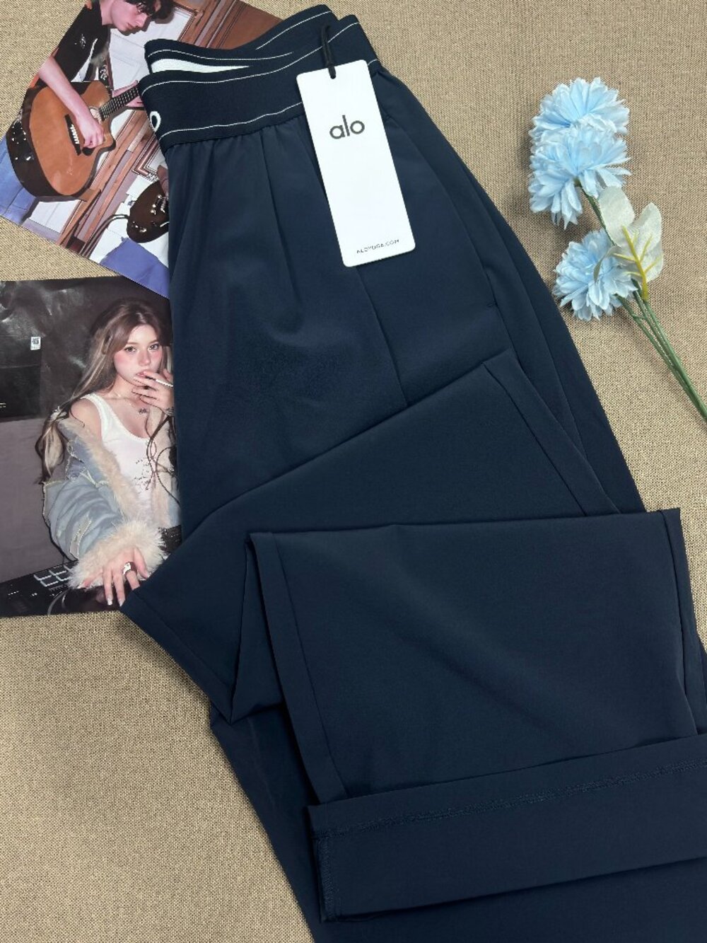 NWT🎄ALO Yoga Suit Up Trouser Navy Blue💙 (Regular) - Picture 3 of 9